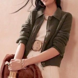 Banana Republic Olive Green Cardigan Sweater